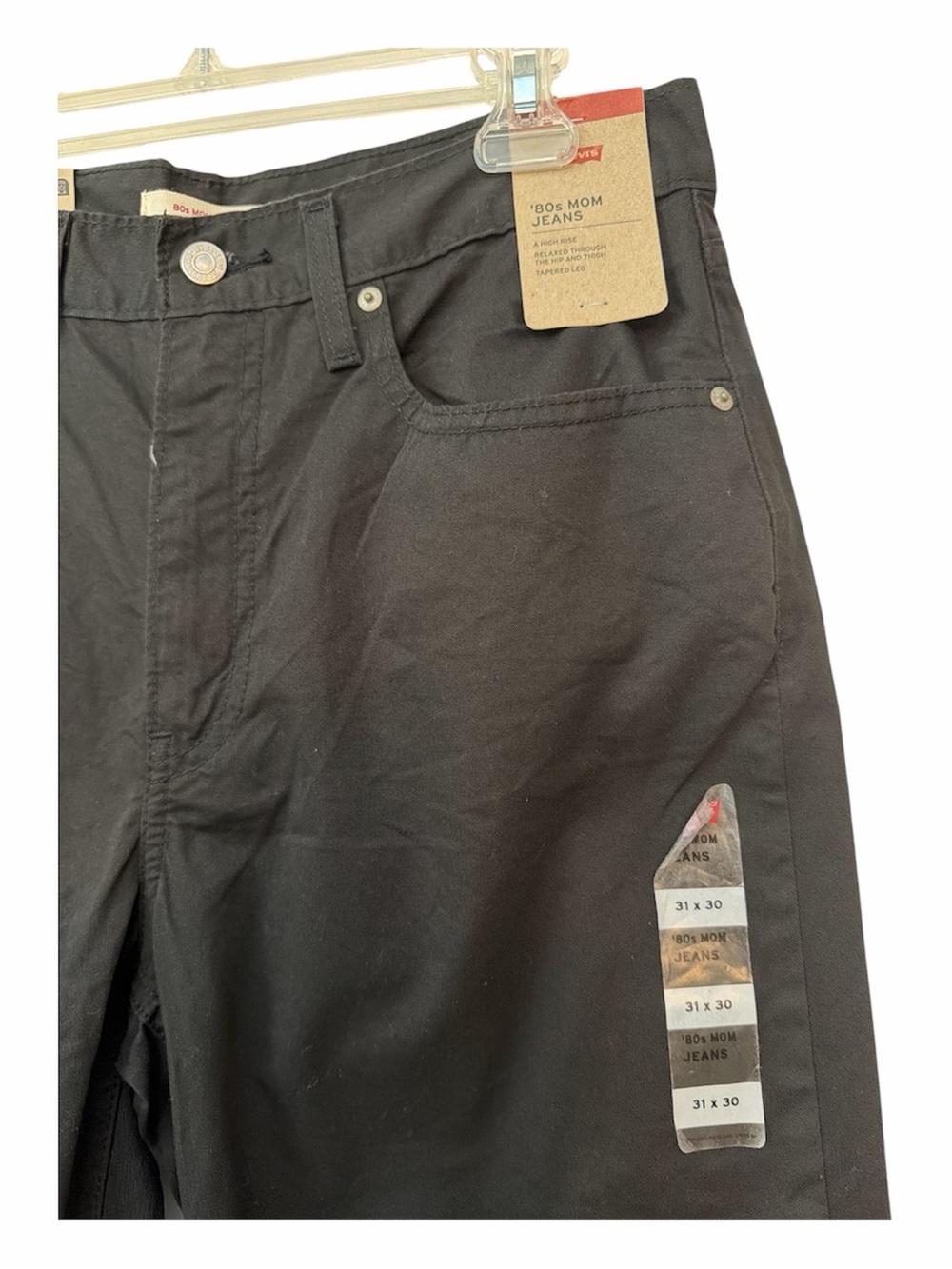 Levi’s 80’s Mom Black Jeans 31x30 - Picture 2 of 5